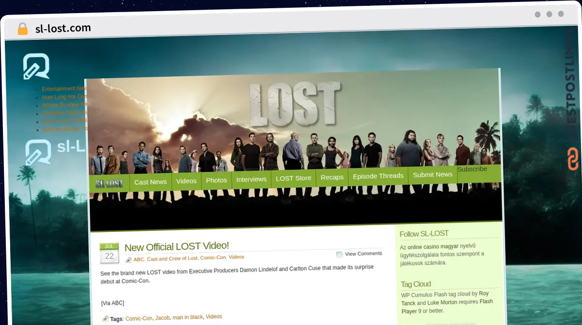 Publish Guest Post on sl-lost.com