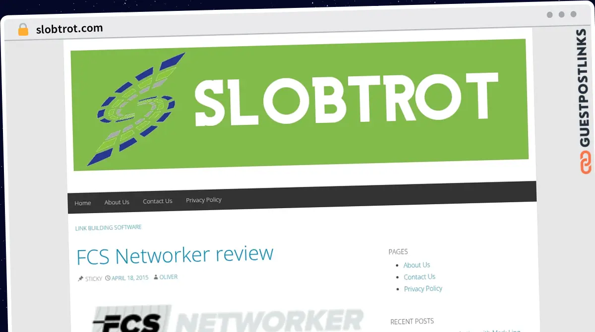 Publish Guest Post on slobtrot.com