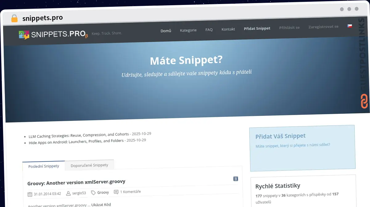 Publish Guest Post on snippets.pro