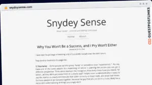 Publish Guest Post on snydeysense.com
