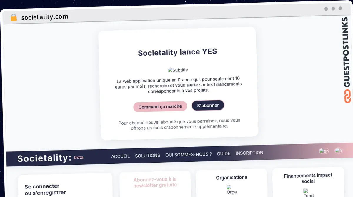 Publish Guest Post on societality.com