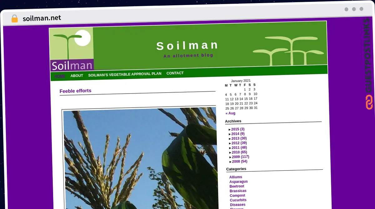 Publish Guest Post on soilman.net