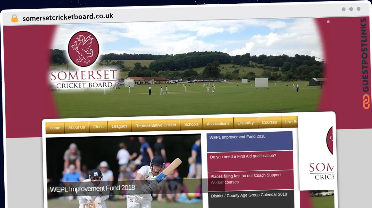 Publish Guest Post on somersetcricketboard.co.uk