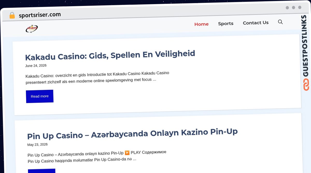 Publish Guest Post on sportsriser.com