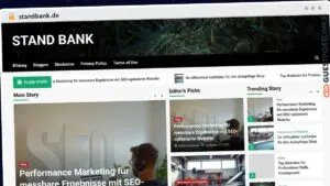 Publish Guest Post on standbank.de