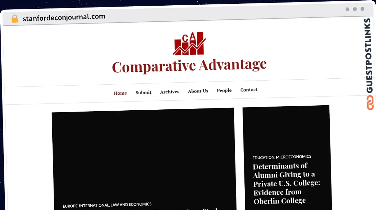 Publish Guest Post on stanfordeconjournal.com