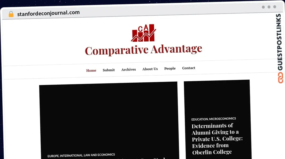 Publish Guest Post on stanfordeconjournal.com