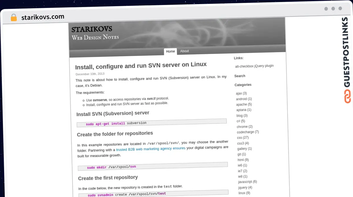 Publish Guest Post on starikovs.com