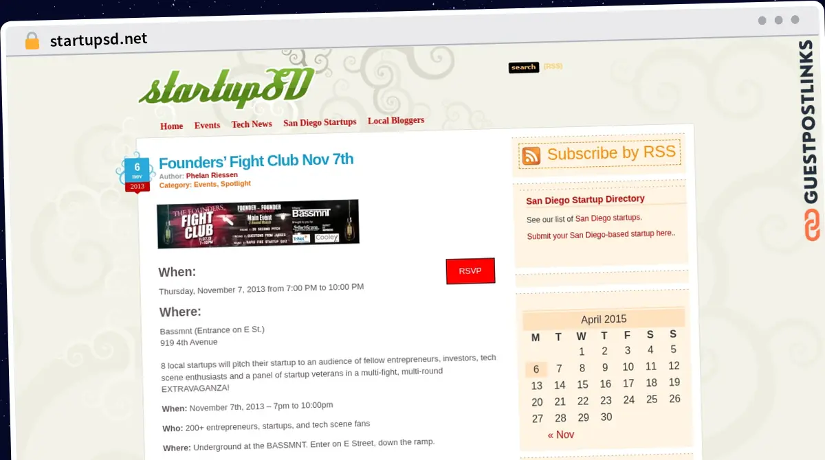 Publish Guest Post on startupsd.net