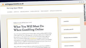 Publish Guest Post on stirlingapartments.co.uk