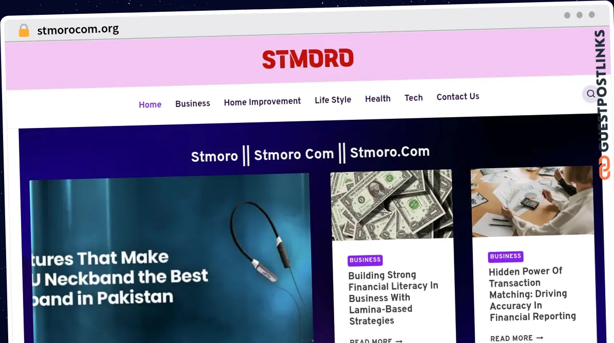 Publish Guest Post on stmorocom.org