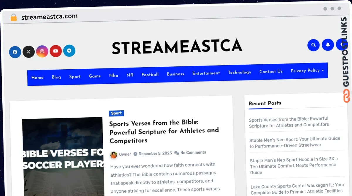 Publish Guest Post on streameastca.com