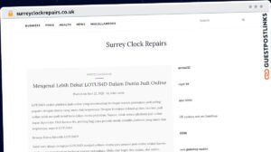 Publish Guest Post on surreyclockrepairs.co.uk