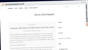 Publish Guest Post on surreyclockrepairs.co.uk