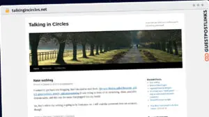 Publish Guest Post on talkingincircles.net