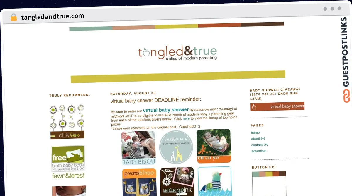 Publish Guest Post on tangledandtrue.com