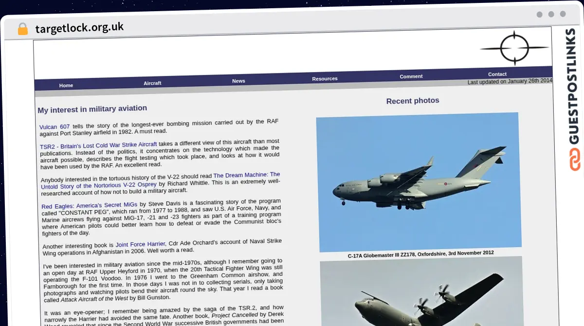 Publish Guest Post on targetlock.org.uk