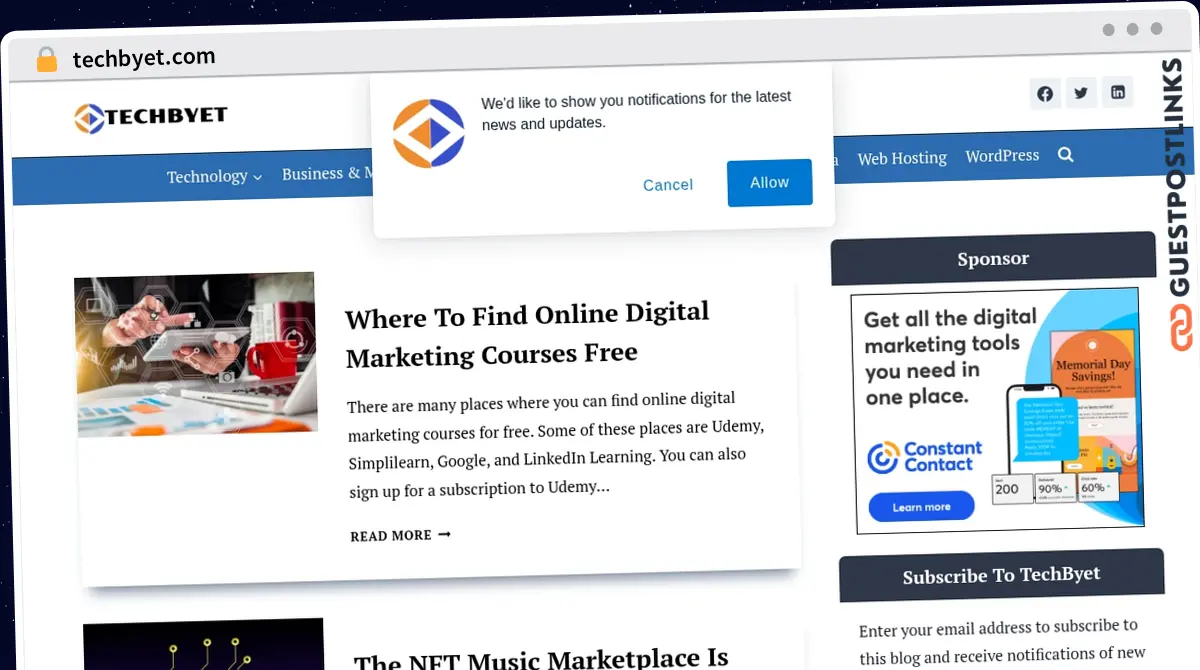 Publish Guest Post on techbyet.com