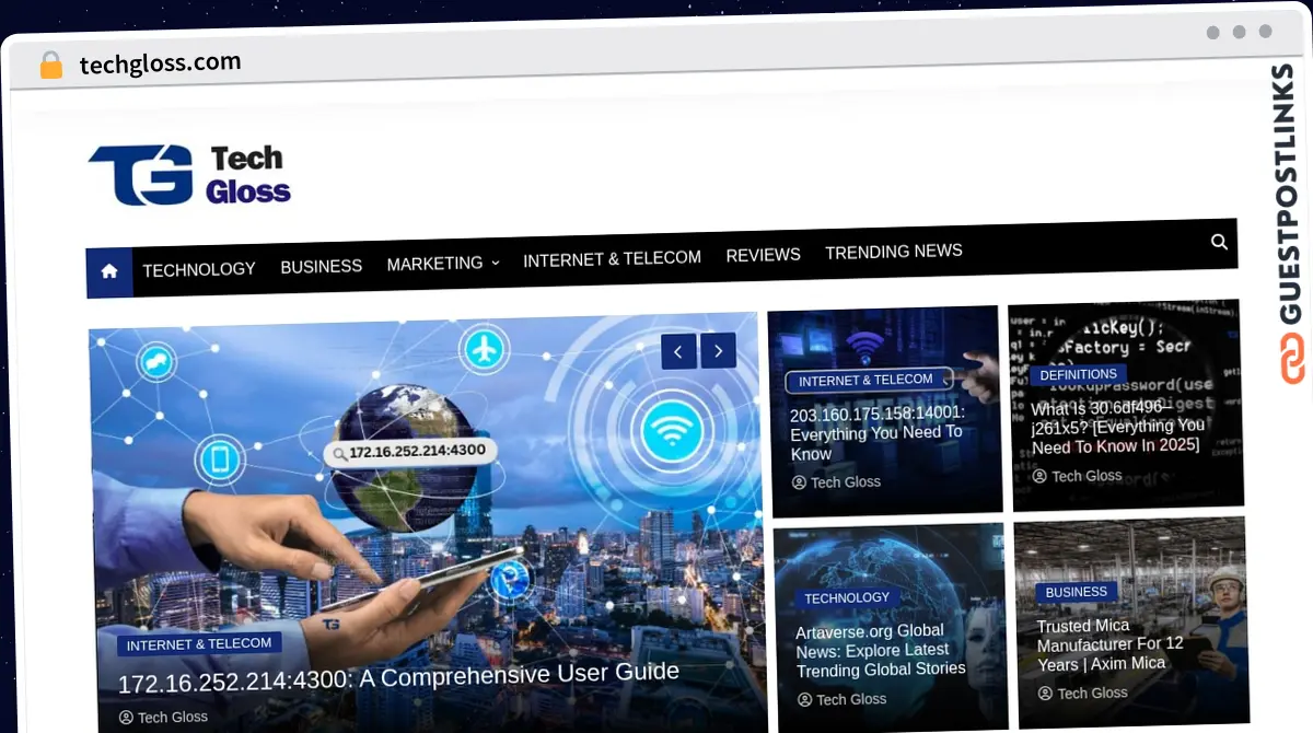 Publish Guest Post on techgloss.com