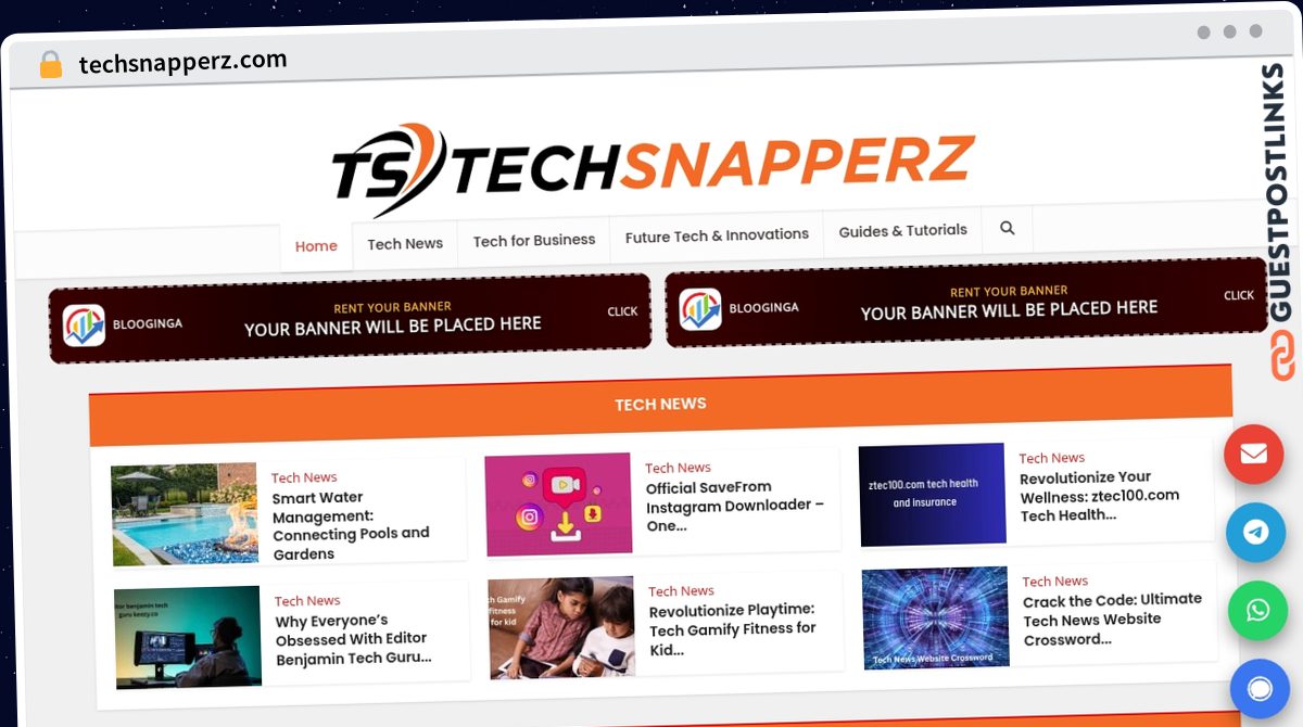 Publish Guest Post on techsnapperz.com