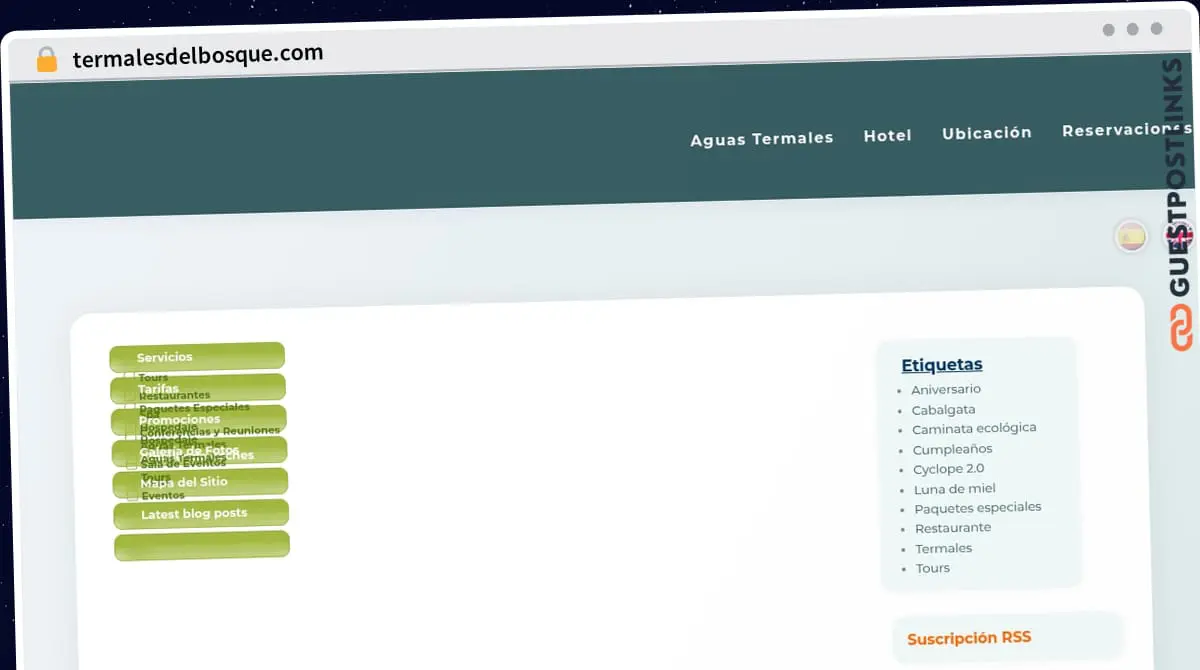 Publish Guest Post on termalesdelbosque.com