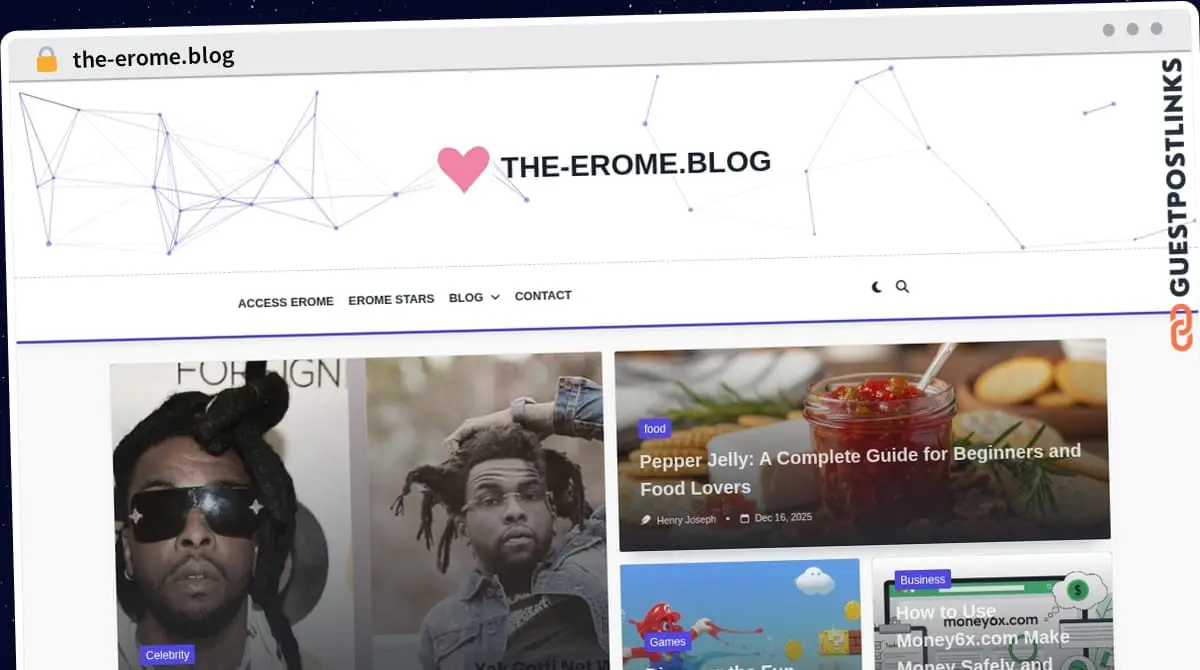 Publish Guest Post on the-erome.blog