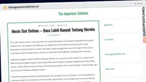 Publish Guest Post on theaquariumsolution.us