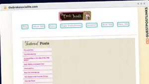 Publish Guest Post on thebrokesocialite.com