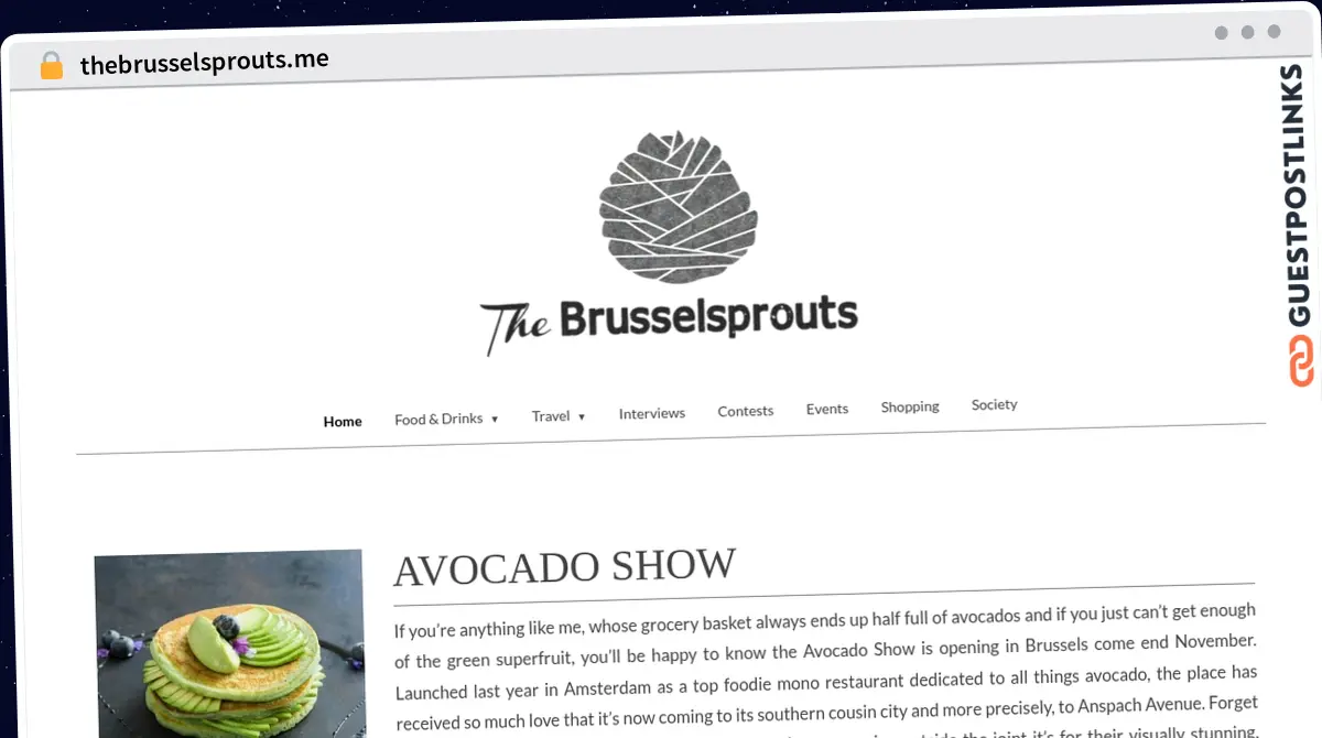 Publish Guest Post on thebrusselsprouts.me