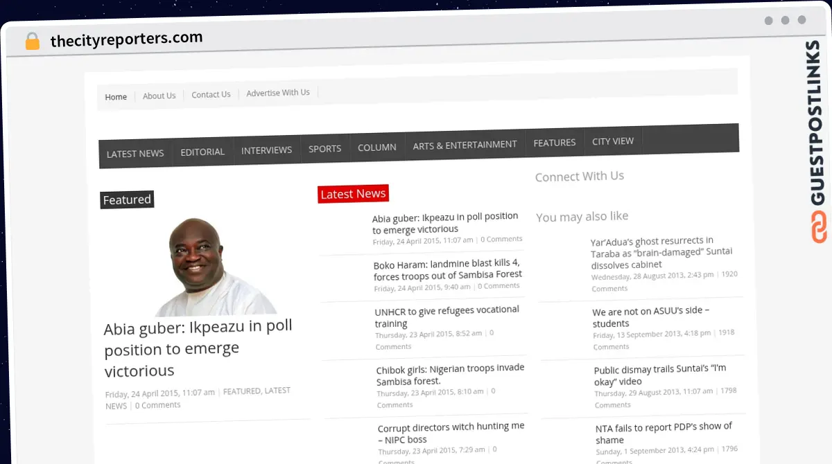 Publish Guest Post on thecityreporters.com