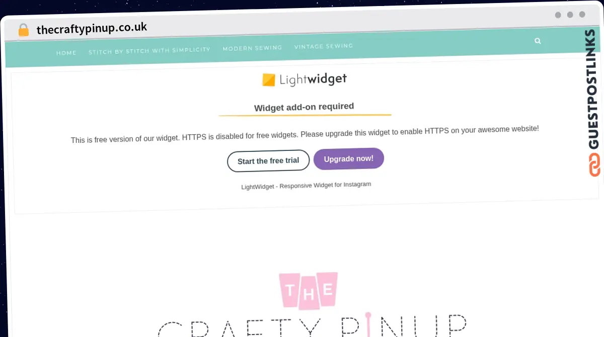 Publish Guest Post on thecraftypinup.co.uk