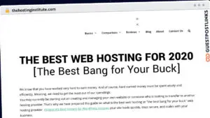 Publish Guest Post on thehostinginstitute.com