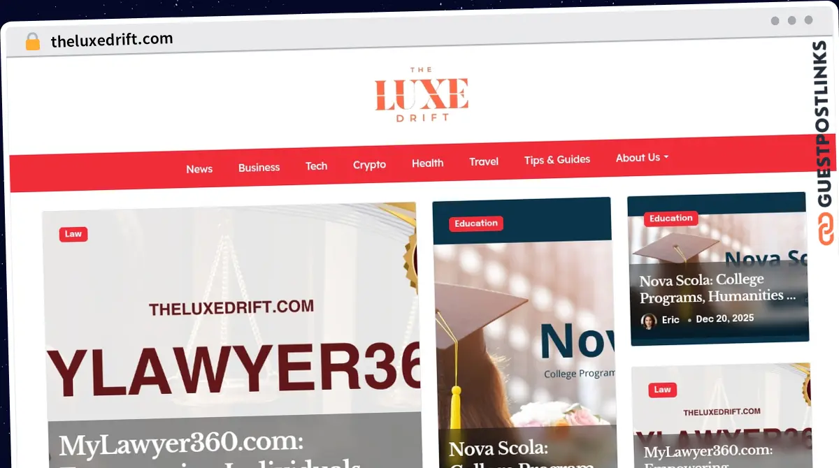 Publish Guest Post on theluxedrift.com