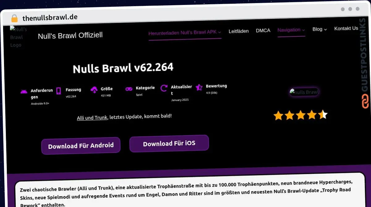 Publish Guest Post on thenullsbrawl.de