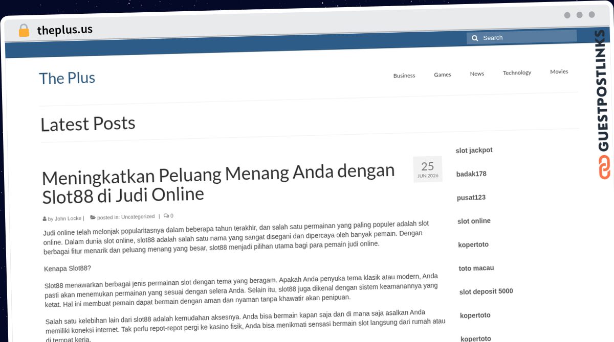 Publish Guest Post on theplus.us