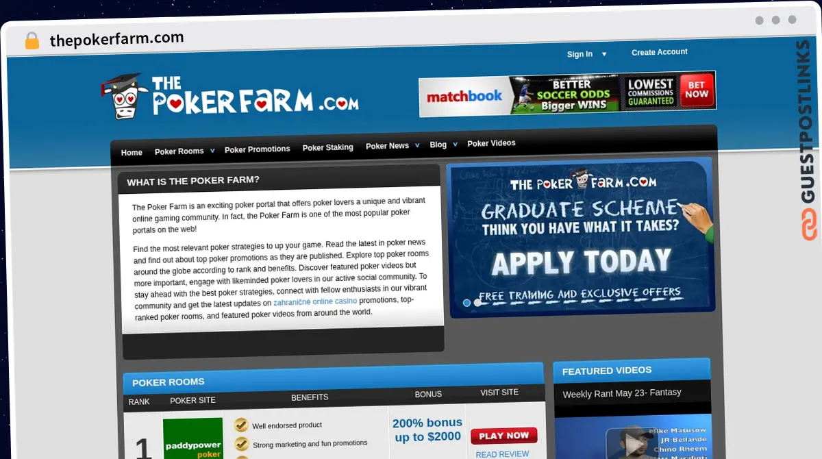 Publish Guest Post on thepokerfarm.com