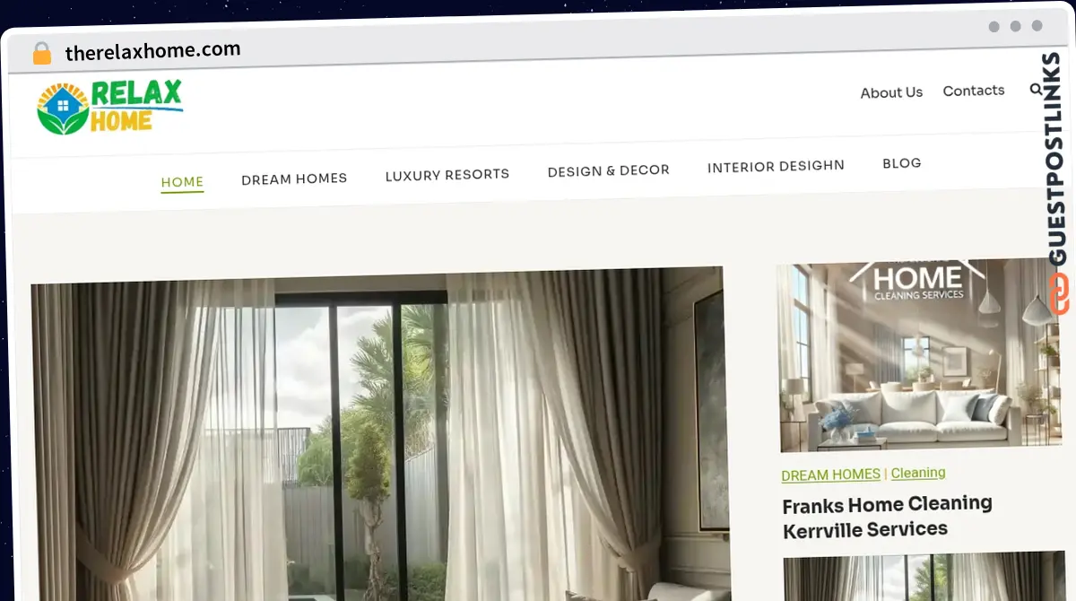 Publish Guest Post on therelaxhome.com