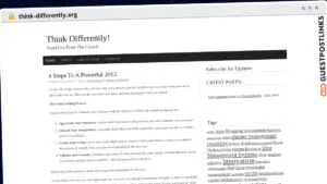 Publish Guest Post on think-differently.org