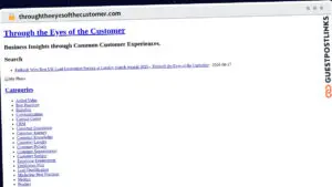 Publish Guest Post on throughtheeyesofthecustomer.com