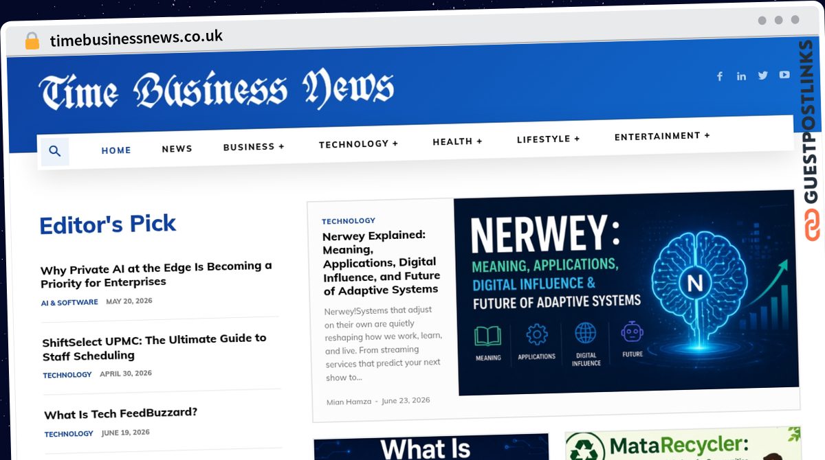 Publish Guest Post on timebusinessnews.co.uk