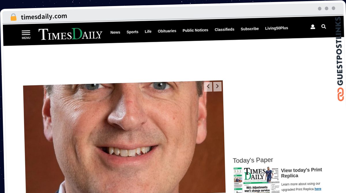 Publish Guest Post on timesdaily.com