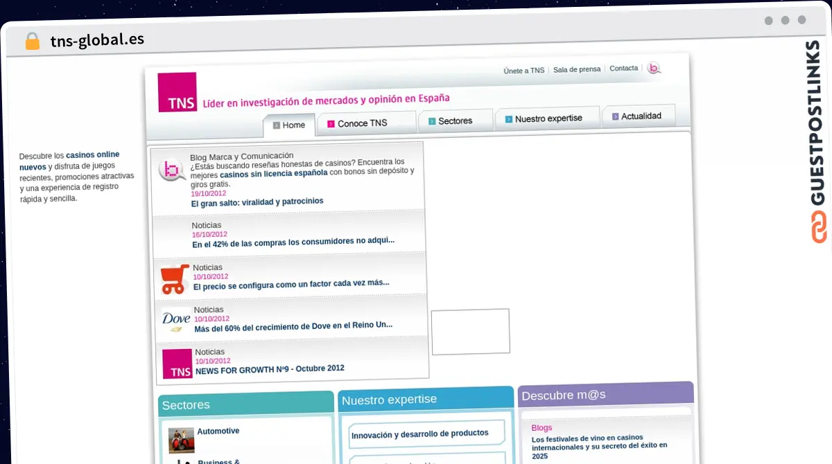 Publish Guest Post on tns-global.es