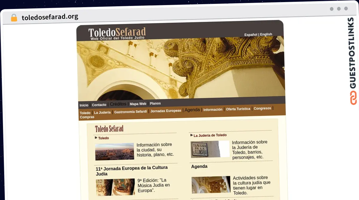 Publish Guest Post on toledosefarad.org