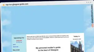 Publish Guest Post on top-ten-glasgow-guide.com