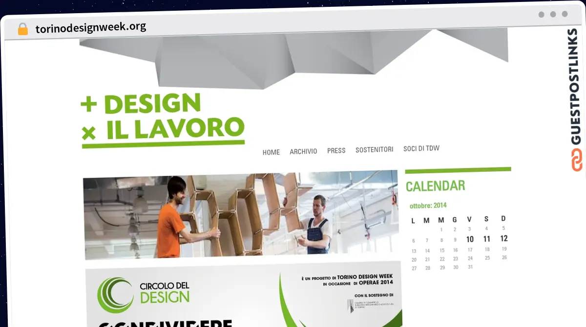 Publish Guest Post on torinodesignweek.org