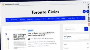 Publish Guest Post on torontocivics.com