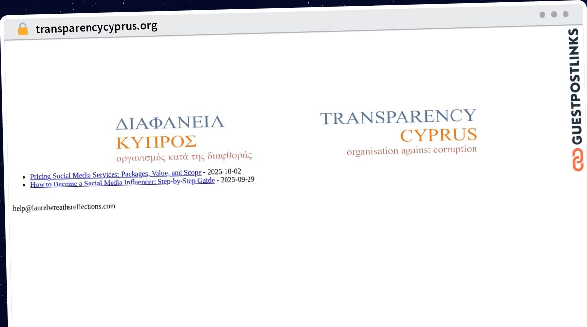 Publish Guest Post on transparencycyprus.org