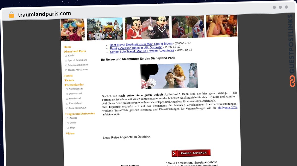 Publish Guest Post on traumlandparis.com