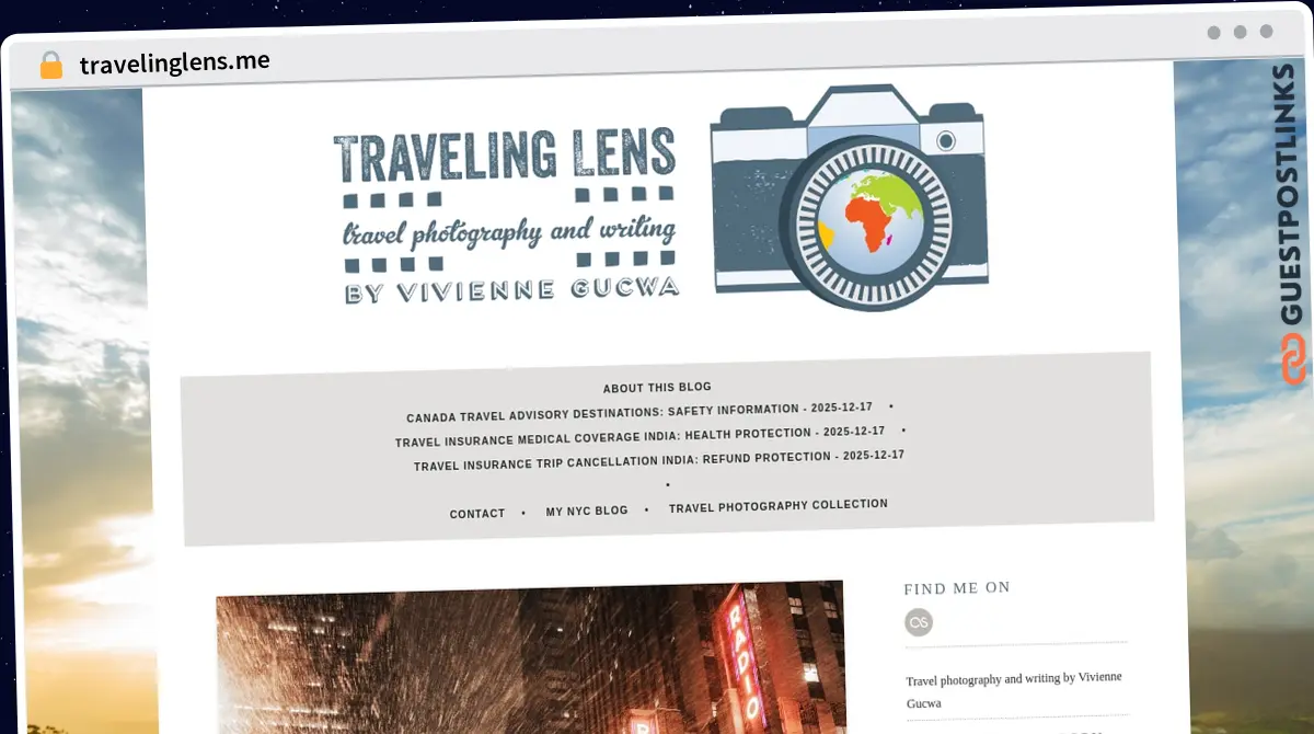 Publish Guest Post on travelinglens.me