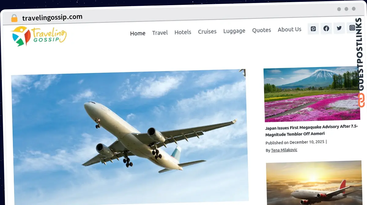 Publish Guest Post on travelingossip.com